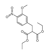 diethyl 2-[(3-methoxy-4-nitrophenyl)methyl]propanedioate Structure