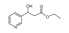 ethyl 3-hydroxy-3-(pyridin-3-yl)propanoate结构式