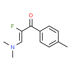 2-Propen-1-one, 3-(dimethylamino)-2-fluoro-1-(4-methylphenyl)-, (Z)- (9CI) structure