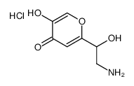 2-(2-amino-1-hydroxyethyl)-5-hydroxypyran-4-one,hydrochloride Structure