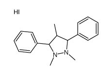 1,2,4-trimethyl-3,5-diphenylpyrazolidin-1-ium,iodide结构式