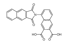 5-(1,3-dioxo-1,3-dihydro-benzo[f]isoindol-2-yl)-naphthalene-2,3-dicarboxylic acid Structure