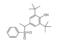 4-[1-(benzenesulfonyl)ethyl]-2,6-ditert-butylphenol结构式
