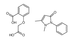 2-(carboxymethoxy)benzoic acid,1,5-dimethyl-2-phenylpyrazol-3-one Structure