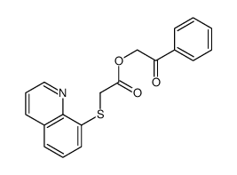 Phenacyl 2-quinolin-8-ylsulfanylacetate Structure