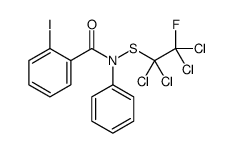 2-iodo-N-phenyl-N-(1,1,2,2-tetrachloro-2-fluoroethyl)sulfanylbenzamide结构式