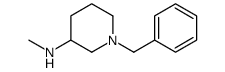 1-苄基-3-甲基氨基哌啶结构式