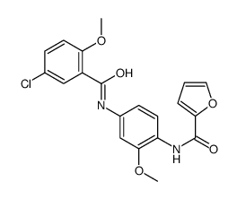 N-[4-[(5-chloro-2-methoxybenzoyl)amino]-2-methoxyphenyl]furan-2-carboxamide Structure