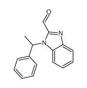 1-(1-PHENYL-ETHYL)-1H-BENZOIMIDAZOLE-2-CARBALDEHYDE Structure