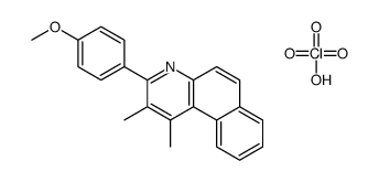 3-(4-methoxyphenyl)-1,2-dimethylbenzo[f]quinoline,perchloric acid Structure