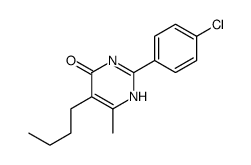5-butyl-2-(4-chlorophenyl)-6-methyl-1H-pyrimidin-4-one结构式