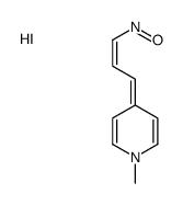 3-(1-methylpyridin-4-ylidene)prop-1-enyl-oxoazanium,iodide Structure