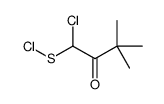 (1-chloro-3,3-dimethyl-2-oxobutyl) thiohypochlorite Structure