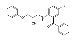 [5-Chloro-2-(2-hydroxy-3-phenoxy-propylamino)-phenyl]-phenyl-methanone Structure