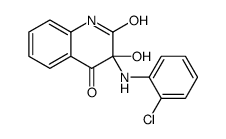 3-(2-chloroanilino)-3-hydroxy-1H-quinoline-2,4-dione Structure