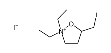 2,2-diethyl-5-(iodomethyl)-1,2-oxazolidin-2-ium,iodide Structure