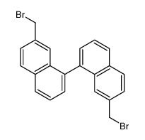 7-(bromomethyl)-1-[7-(bromomethyl)naphthalen-1-yl]naphthalene Structure