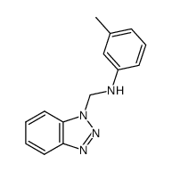 N-benzotriazol-1-ylmethyl-3-methyl-aniline Structure