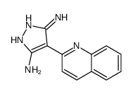 4-quinolin-2-yl-1H-pyrazole-3,5-diamine Structure