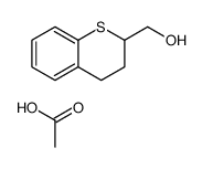 acetic acid,3,4-dihydro-2H-thiochromen-2-ylmethanol Structure