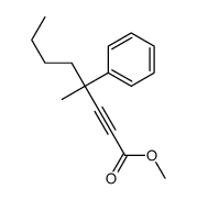 methyl 4-methyl-4-phenyloct-2-ynoate Structure