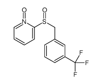 1-oxido-2-[[3-(trifluoromethyl)phenyl]methylsulfinyl]pyridin-1-ium Structure