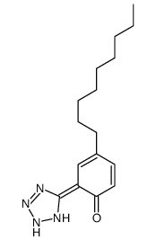 6-(1,2-dihydrotetrazol-5-ylidene)-4-nonylcyclohexa-2,4-dien-1-one结构式