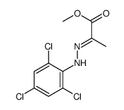 methyl 2-[(2,4,6-trichlorophenyl)hydrazinylidene]propanoate结构式