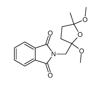 N-(2,5-dimethoxy-5-methyl-tetrahydro-furan-2-ylmethyl)-phthalimide结构式