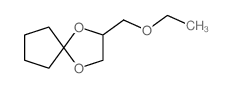 2-(ethoxymethyl)-1,4-dioxaspiro[4.4]nonane结构式