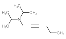 N,N-dipropan-2-ylhex-2-yn-1-amine结构式