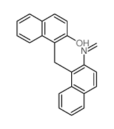 2-Naphthalenol,1-[[2-(methyleneamino)-1-naphthalenyl]methyl]-结构式
