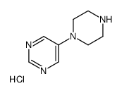 5-(1-Piperazinyl)pyrimidine hydrochloride (1:1)结构式