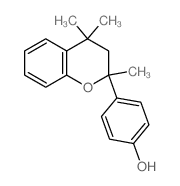 4-(2,4,4-trimethylchroman-2-yl)phenol结构式