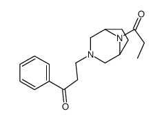 3-(2-Benzoylethyl)-8-propionyl-3,8-diazabicyclo[3.2.1]octane结构式