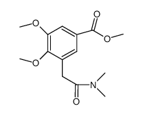 3-dimethylcarbamoylmethyl-4,5-dimethoxybenzoic acid methyl ester Structure