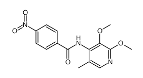 N-(2,3-dimethoxy-5-methylpyridin-4-yl)-4-nitrobenzamide结构式