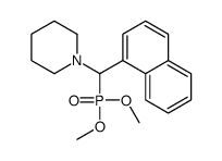 1-[dimethoxyphosphoryl(naphthalen-1-yl)methyl]piperidine Structure