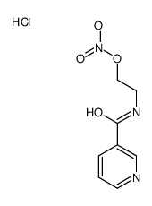 N-[2-(nitrooxy)ethyl]nicotinamide monohydrochloride Structure