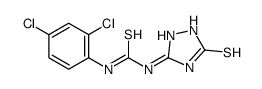 1-(2,4-dichlorophenyl)-3-(5-sulfanylidene-1,2-dihydro-1,2,4-triazol-3-yl)thiourea结构式