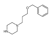 1-(3-phenylmethoxypropyl)piperazine结构式