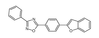 5-[4-(1-benzofuran-2-yl)phenyl]-3-phenyl-1,2,4-oxadiazole结构式