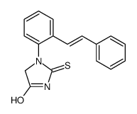 1-[2-(2-phenylethenyl)phenyl]-2-sulfanylideneimidazolidin-4-one Structure