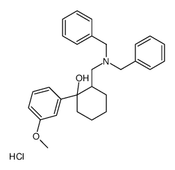 TRANS-(+/-)-2-[(N,N-DIBENZYLAMINO)METHYL]-1-(3-METHOXYPHENYL)CYCLOHEXANOL, HYDROBROMIDE Structure