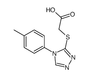 {[4-(4-METHYLPHENYL)-4H-1,2,4-TRIAZOL-3-YL]THIO}ACETIC ACID structure