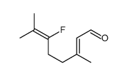 6-fluoro-3,7-dimethylocta-2,6-dienal Structure