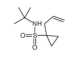 N-tert-butyl-1-prop-2-enylcyclopropane-1-sulfonamide结构式