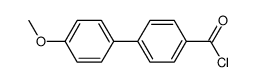 4'-methoxy[1,1'-biphenyl]-4-carboxylic acid chloride结构式