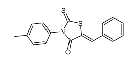 5-benzylidene-3-(4-methylphenyl)-2-sulfanylidene-1,3-thiazolidin-4-one结构式