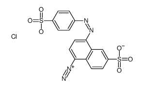 6-sulfo-4-[(4-sulfophenyl)diazenyl]naphthalene-1-diazonium,chloride结构式